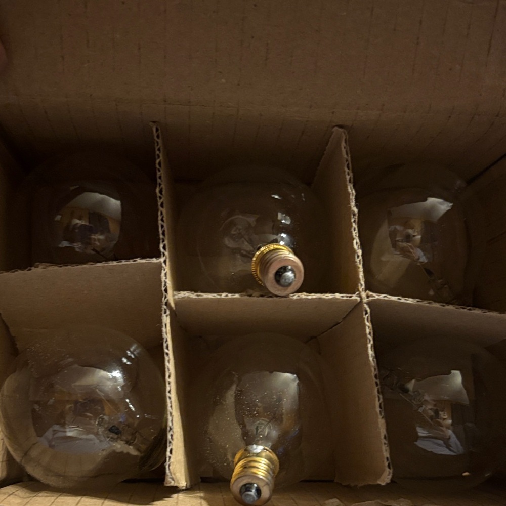 Set of 6 Simba 25 W/ 120 V Clear Light Bulbs G16.5E12